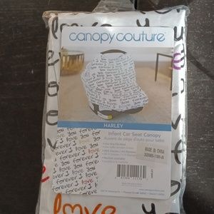Infant car seat canopy